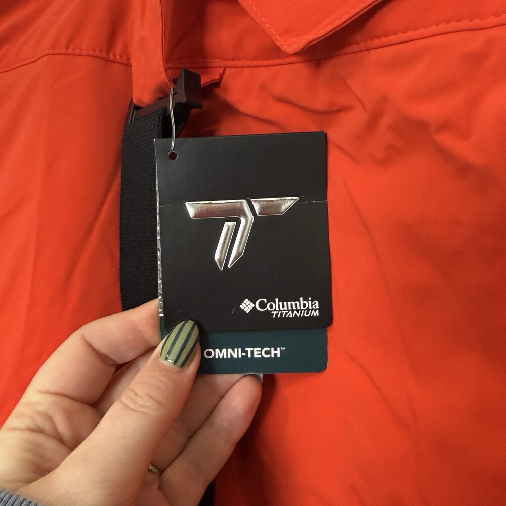 Columbia Ski Pants Mens 6X Cirque Bowl Omni-Tech Omni-Heat Titanium Orange Black - Picture 5 of 6